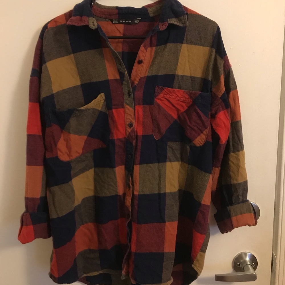 Zara oversized Flannel shirt